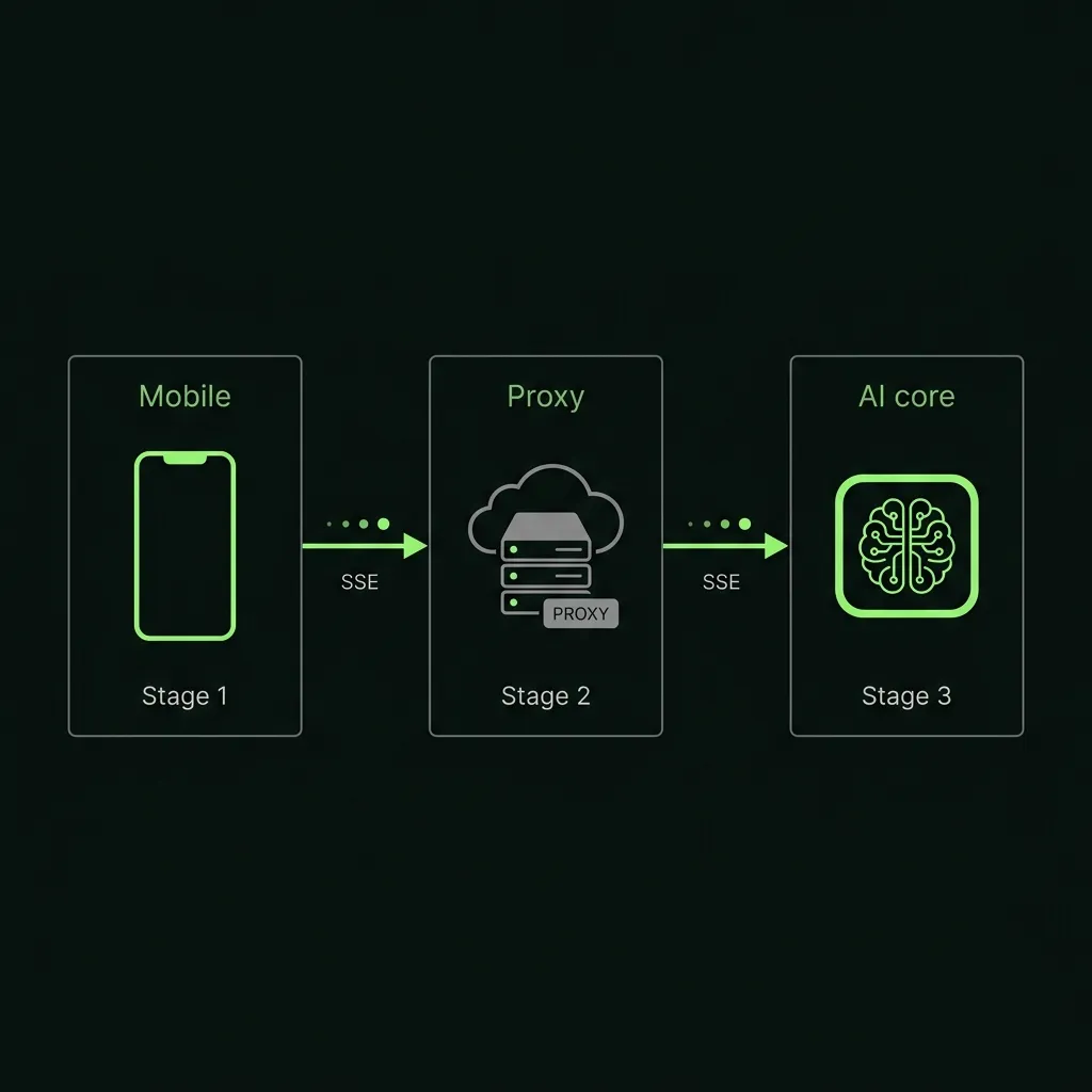 Flutter OpenAI Integration Tutorial — Streaming Chat UI with a Secure Backend Proxy — cover image